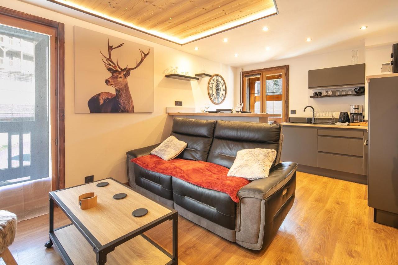 Le Cerf Des Alpages - Appt Cosy Pour 2 Apartman La Giettaz Kültér fotó