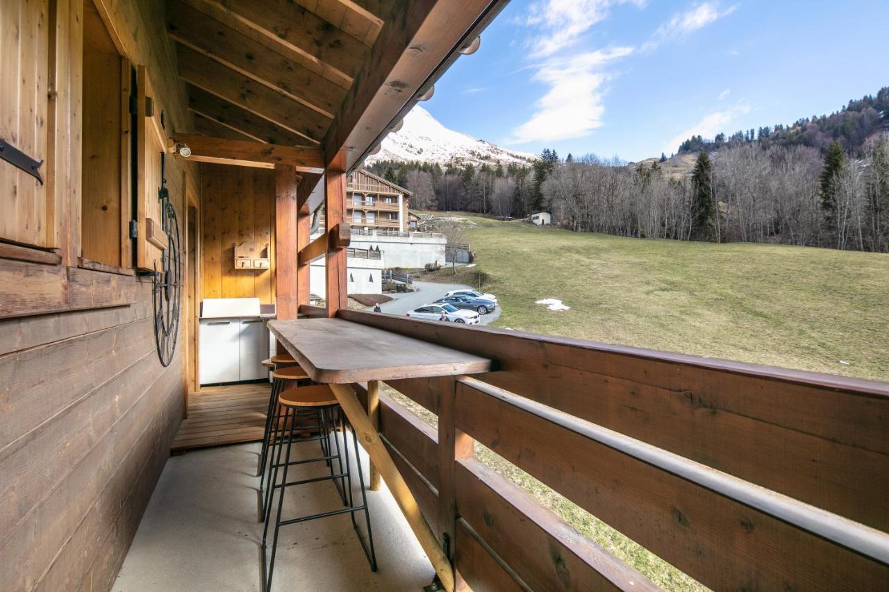 Le Cerf Des Alpages - Appt Cosy Pour 2 Apartman La Giettaz Kültér fotó