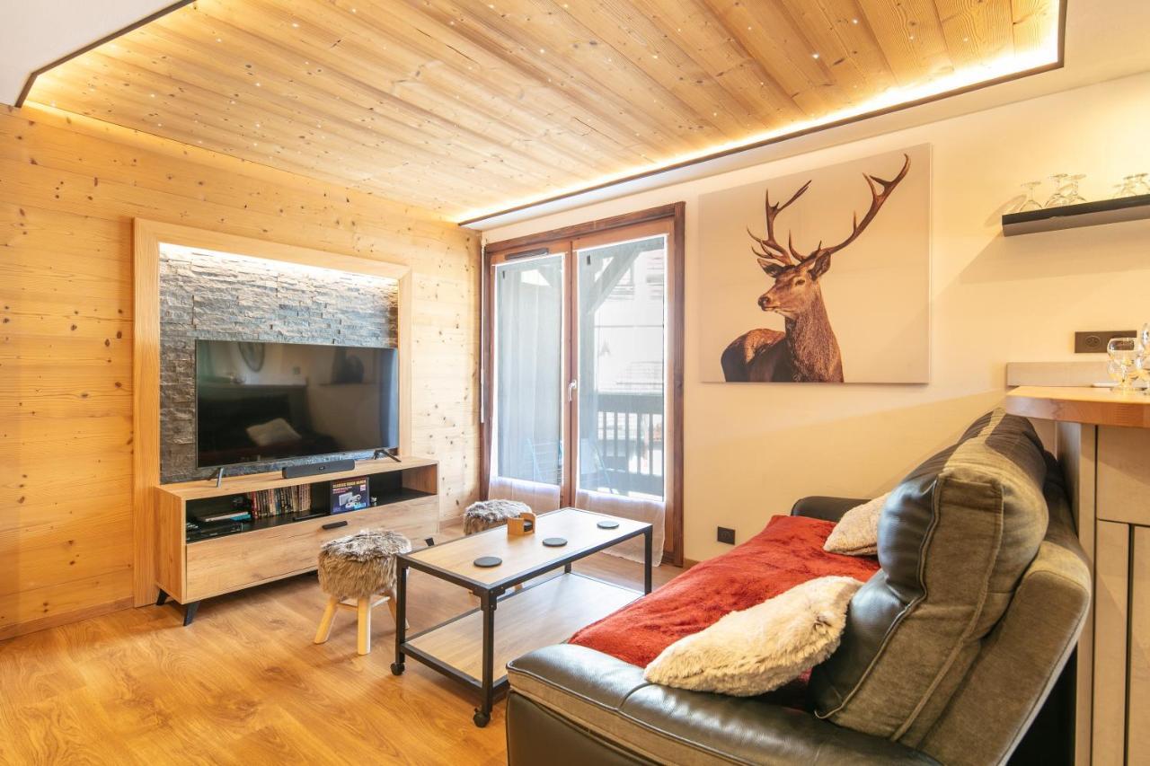 Le Cerf Des Alpages - Appt Cosy Pour 2 Apartman La Giettaz Kültér fotó